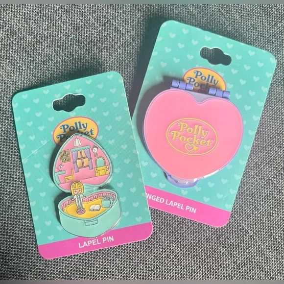 NWT! POLLY POCKET PINS! ADORABLE. SOLD OUT LIKE HOTCAKES IN STORE/ONLINE! 5 ⭐️! - Picture 2 of 10